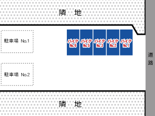 バイクーパーキング検見川第一　配置図